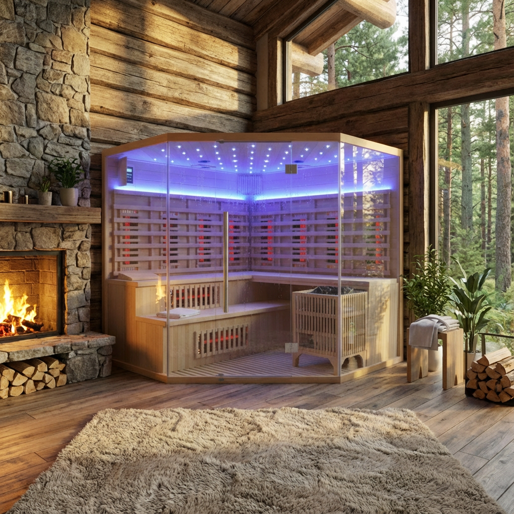 Warmheat™ Indoor Hybrid Sauna Lunaro 1